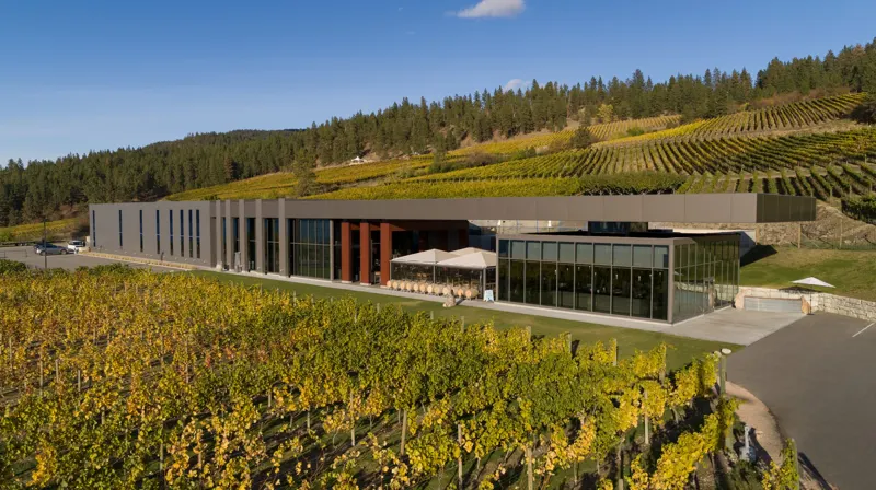 The winery building set in its vineyard